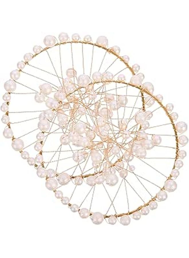 Pearl Nail Art Photography Props 2Pcs Set For Jewelry Display And Photo Shoots - Image 1