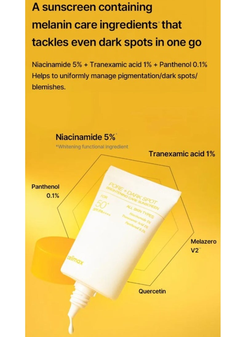 celimaxPore + Dark Spot Brightening Care Sunscreen 50ml - Image 4