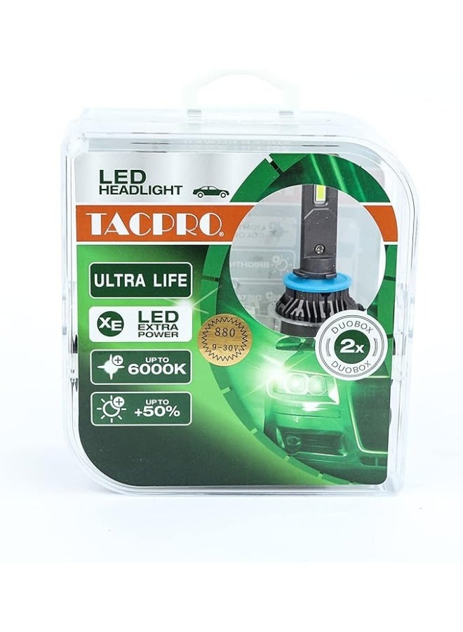 تاكبرو لمبة TACPRO 880 LED قوية لإضاءة أمامية واضحة وآمنة - Image 1