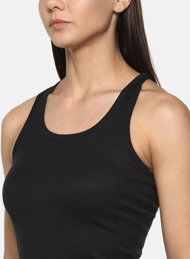 Leading Lady Pack of 3 - Combed Cotton Body-Hugging Camisole by Styli