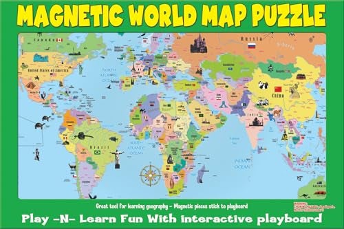 Ata-Boy AtaBoy Magnetic World Map - Image 1
