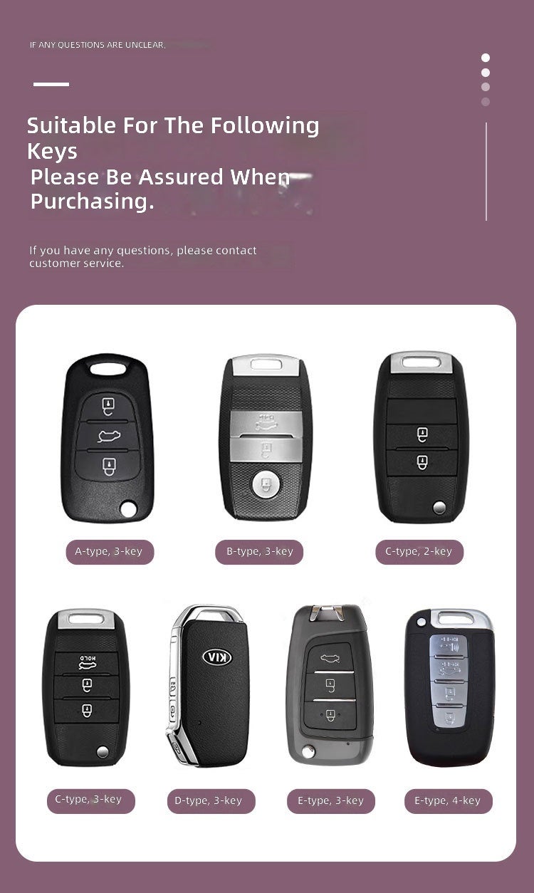 KIA Premium Zinc Alloy Key Case for Kia K3, K5, Kx3, Kx5, and More - Stylish & Durable - Image 3