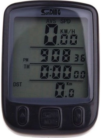 SunDING SD563 Bicycle Km Speed ​​Meter Waterproof LCD Display  - Image 1