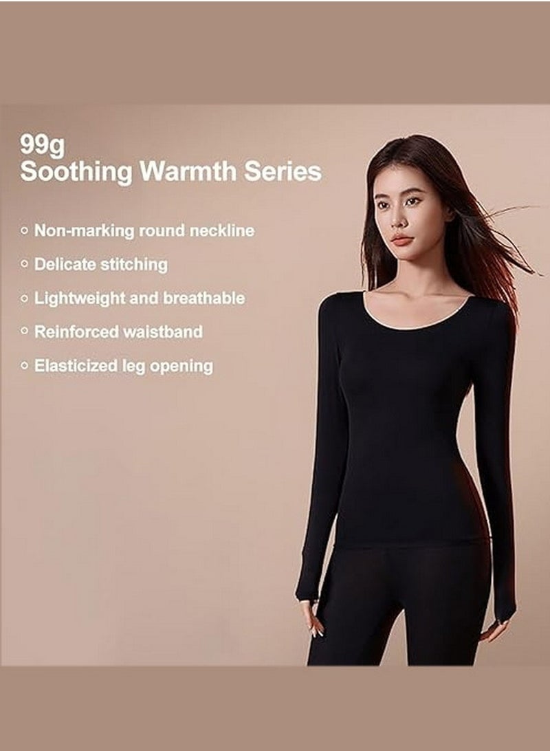 RATSAW Thermal Underwear for Women Long Johns Thermals Set Ultra Soft Long Johns Womens Thermal Tops for Women  - Image 5