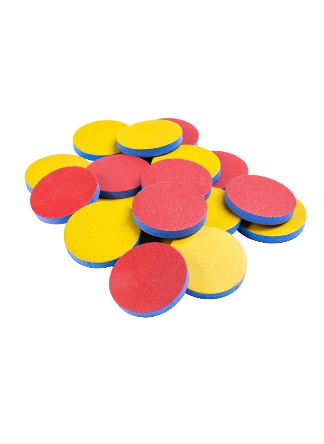 Learning Advantage - LEARNING ADVANTAGE Giant Magnetic Foam Ten Frames - In Home Learning Manipulative for Early Math - 2 Frames with 20 Disks - Teach Number Concepts, Addition and Subtraction - Image 1