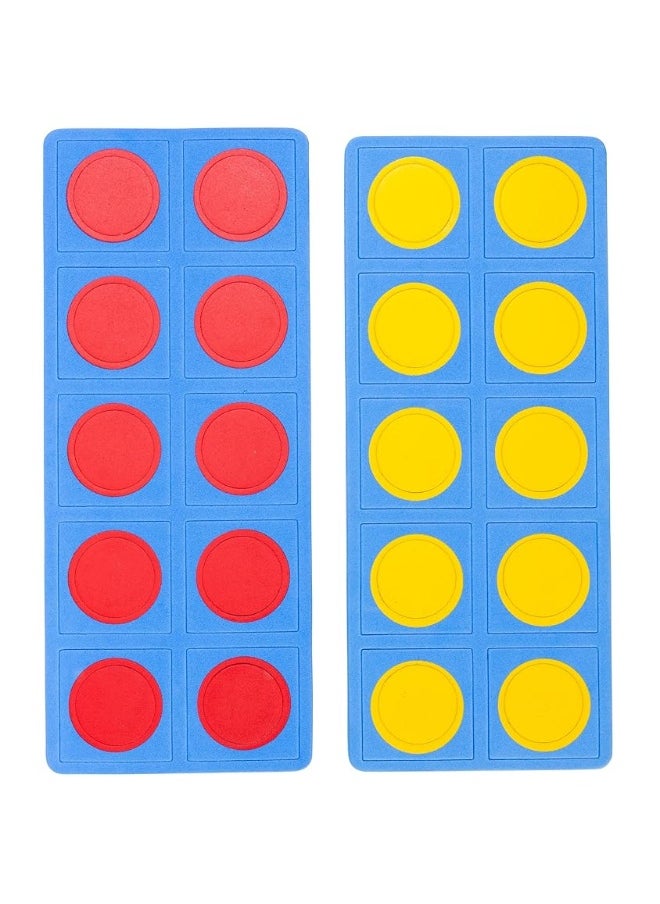 Learning Advantage - LEARNING ADVANTAGE Giant Magnetic Foam Ten Frames - In Home Learning Manipulative for Early Math - 2 Frames with 20 Disks - Teach Number Concepts, Addition and Subtraction - Image 1