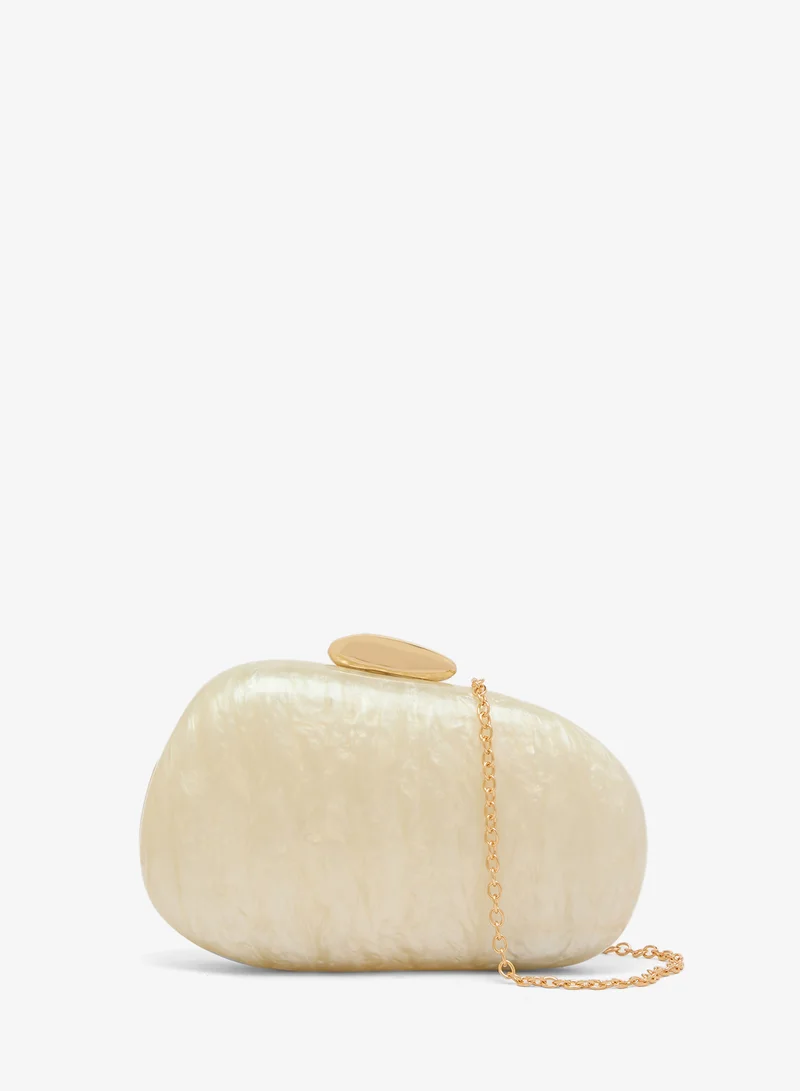 GLAMOROUS Pearl Resin Hard Clutch
