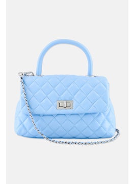 Women Quilted Cross Body Bag 23 L x 17 H x  8 W cm, Blue - pzsku/Z1D3C37F832B16EB8212BZ/45/_/1737642303/74fc88c7-e168-430f-af1a-9fff7ad4e624