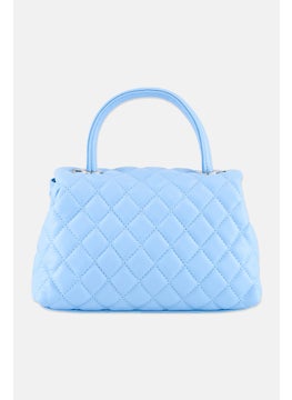 Women Quilted Cross Body Bag 23 L x 17 H x  8 W cm, Blue - pzsku/Z1D3C37F832B16EB8212BZ/45/_/1737642304/0f2aedd5-acbb-4bda-8a63-1c72e59352bd