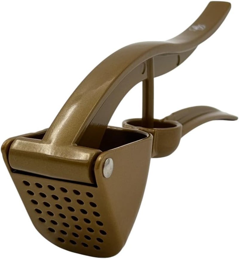 B&D Premium Garlic Press - Bronze Kitchen Tool with Ergonomic Handle - Image 2