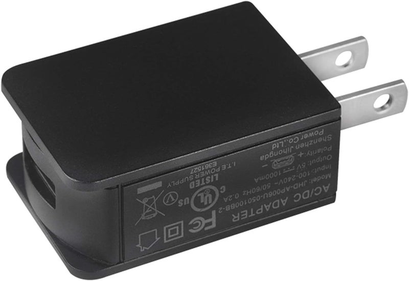 Wuloo Adapter DC 5V1A for Wall Outlets Input AC 100240V Output DC 5V1A