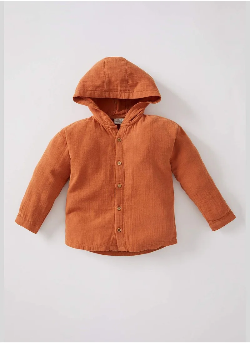 ديفاكتو BabyBoy Woven Long Sleeve Shirt