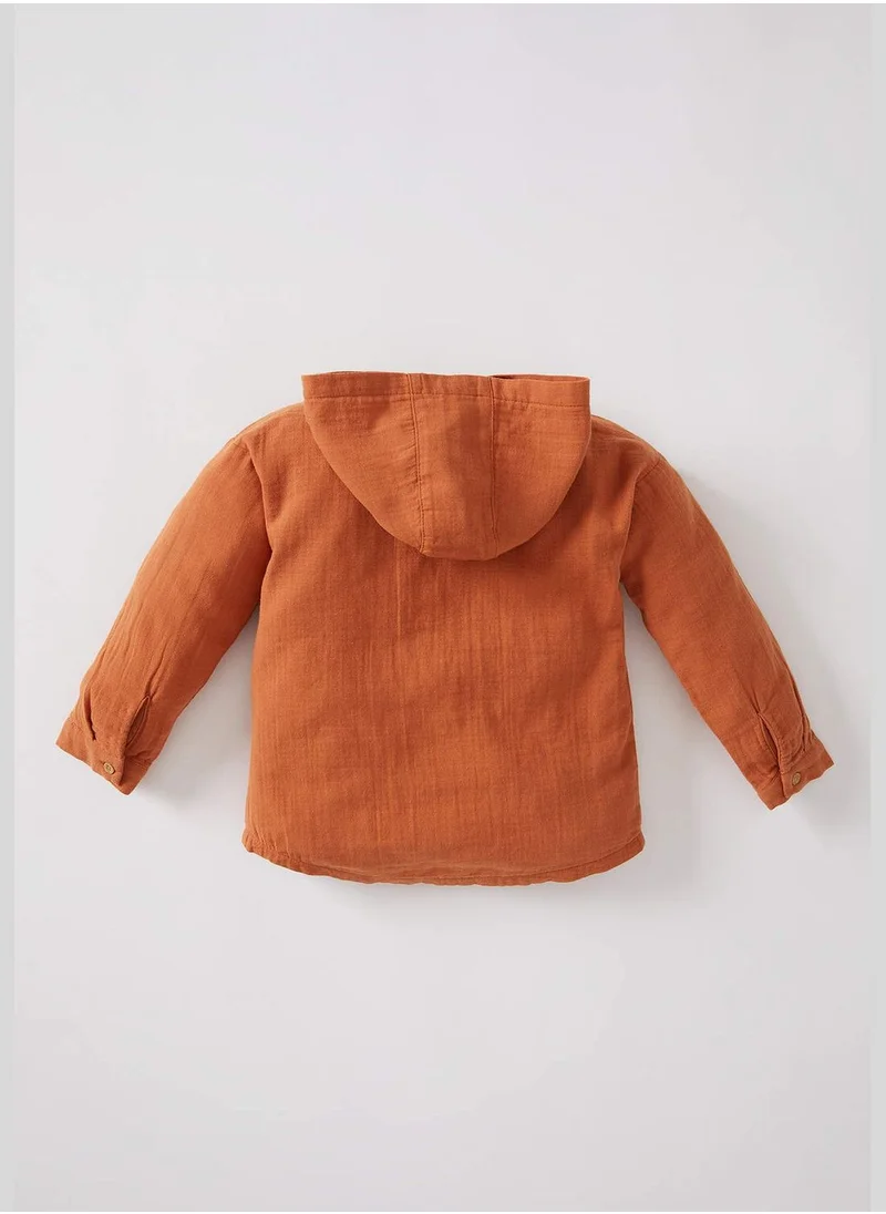 ديفاكتو BabyBoy Woven Long Sleeve Shirt