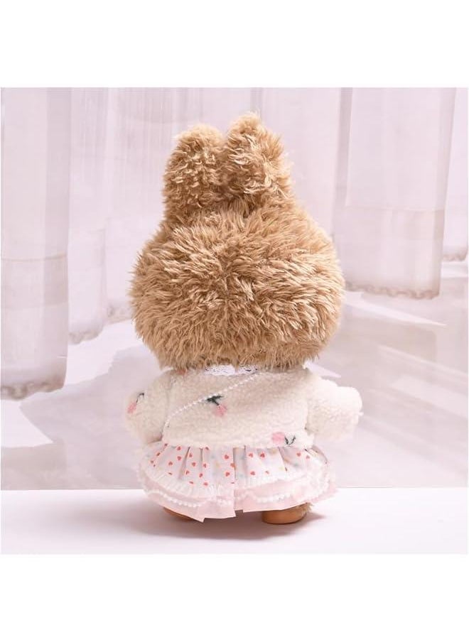 Arabest 38cm Doll Clothes Suitable for 38cm /15in labubu Dolls Accessories 4hairbin+1dress+1bag+1coat+1scarf No Doll  - Image 4