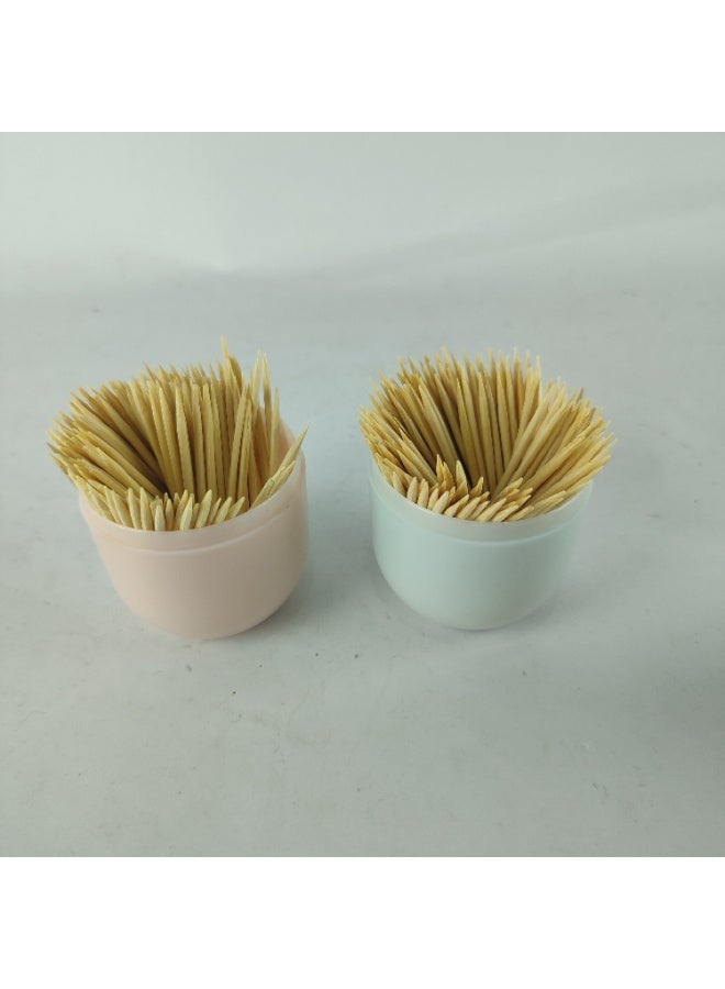 خلة اسنان خشب طبية - عدد قطعتين - عود خشب لتنظيف الاسنان - لالتقاط الفواكه او للتزين - استخدامات متعددة - Image 4