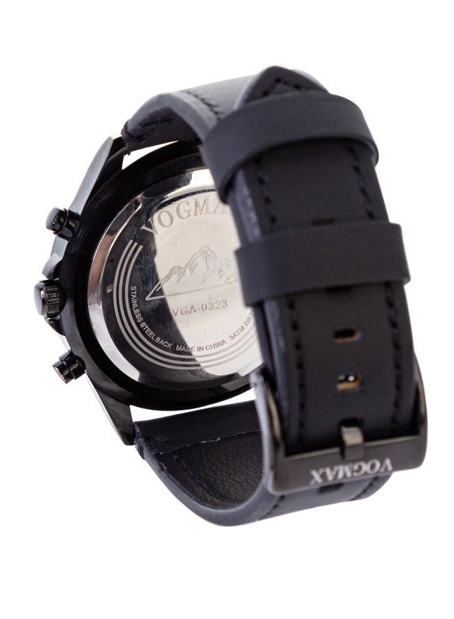 VOGMAX Wrist Watches For Men Waterproof Luxury Creative Leather Watch - Image 5