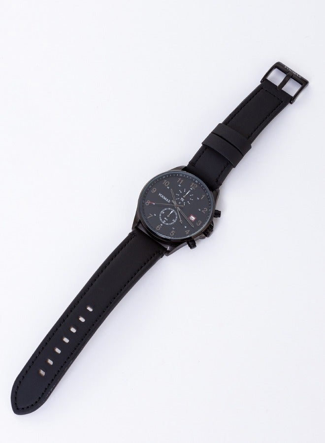 VOGMAX Wrist Watches For Men Waterproof Luxury Creative Leather Watch - Image 4