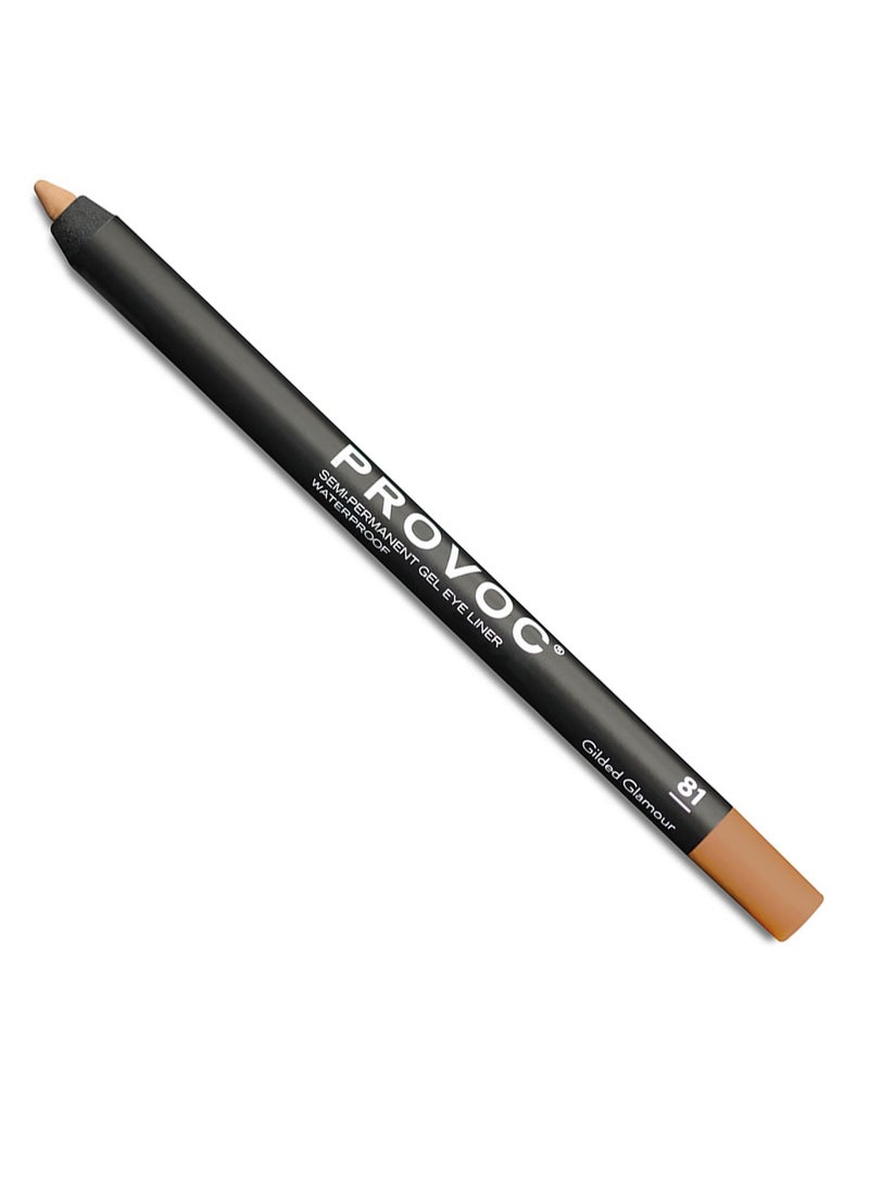PROVOC SEMI-PERMANENT Gel Eyeliner WP 81 Gilded Glamour