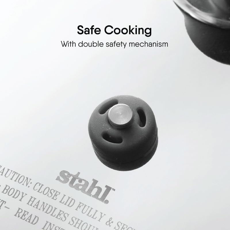 Stahl Xpress Triply 2.5 Liters Broad & 3 Liters Tall Pressure Cooker Combo | Stainless Steel Outer Lid Induction and Gas Stove Compatible | 5 Years Warranty - Image 4