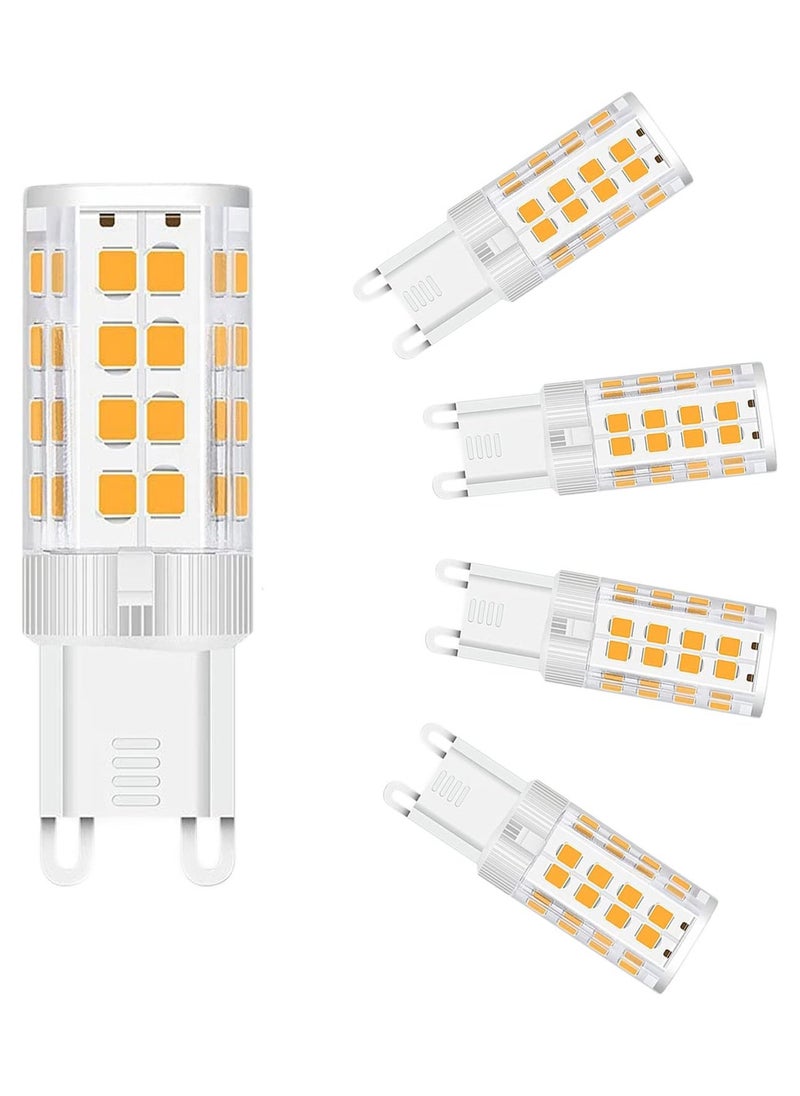 Generic - G9 LED Bulb Dual Pin Base 5W, 6000K Replacement 40W Halogen Bulb, White G9 Pendant Base Bulb Flicker Free, Home Lighting Non Dimmable, (5 Pack) - Image 1