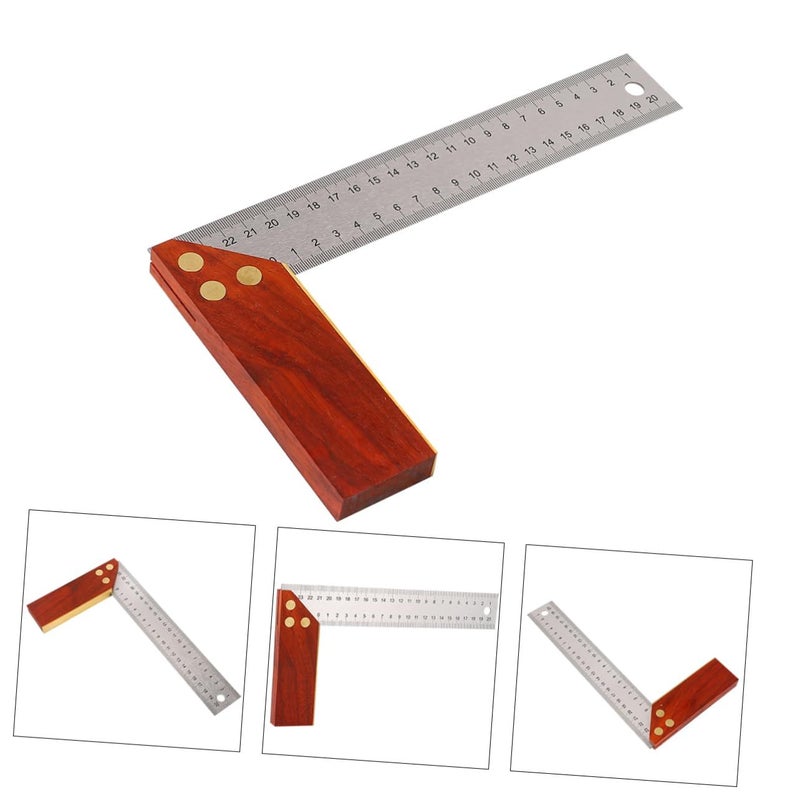 L Shaped Woodworking Angle Ruler 250mm Square Protractor Easy Hold Carpenter Tool - Image 4
