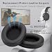 SEICHYGO Replacement EarPads Compatible with HyperX Cloud 123ProCoreAlphaAlpha SFlightStingerMixCloudX Headsets Soft Protein Leather Earpads 4pcs Bonus Mic Foam Covers Black - Image 3