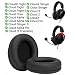 SEICHYGO Replacement EarPads Compatible with HyperX Cloud 123ProCoreAlphaAlpha SFlightStingerMixCloudX Headsets Soft Protein Leather Earpads 4pcs Bonus Mic Foam Covers Black - Image 2