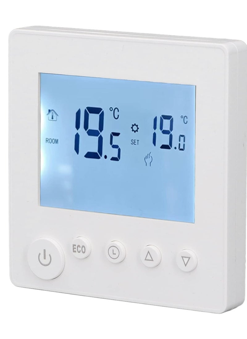 Excefore Smart Thermostat, 16A LCD Display Non Programmable Thermostat for Home, Digital Thermostat with NTC Temperature Sensor, 2 Wire Thermostat for Heat Control, Ideal for Smart Home  - Image 1