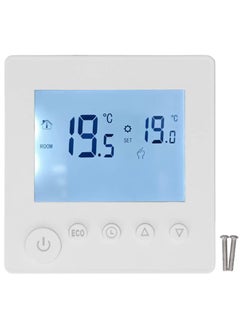تسوق Excefore وSmart Thermostat, 16A LCD Display Non Programmable Thermostat  for Home, Digital Thermostat with NTC Temperature Sensor, 2 Wire Thermostat  for Heat Control, Ideal for Smart Home أونلاين في السعودية