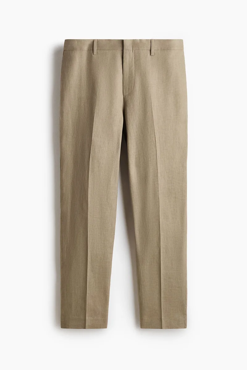H&M  Slim Fit Linen suit trousers for Men | Best Price UAE