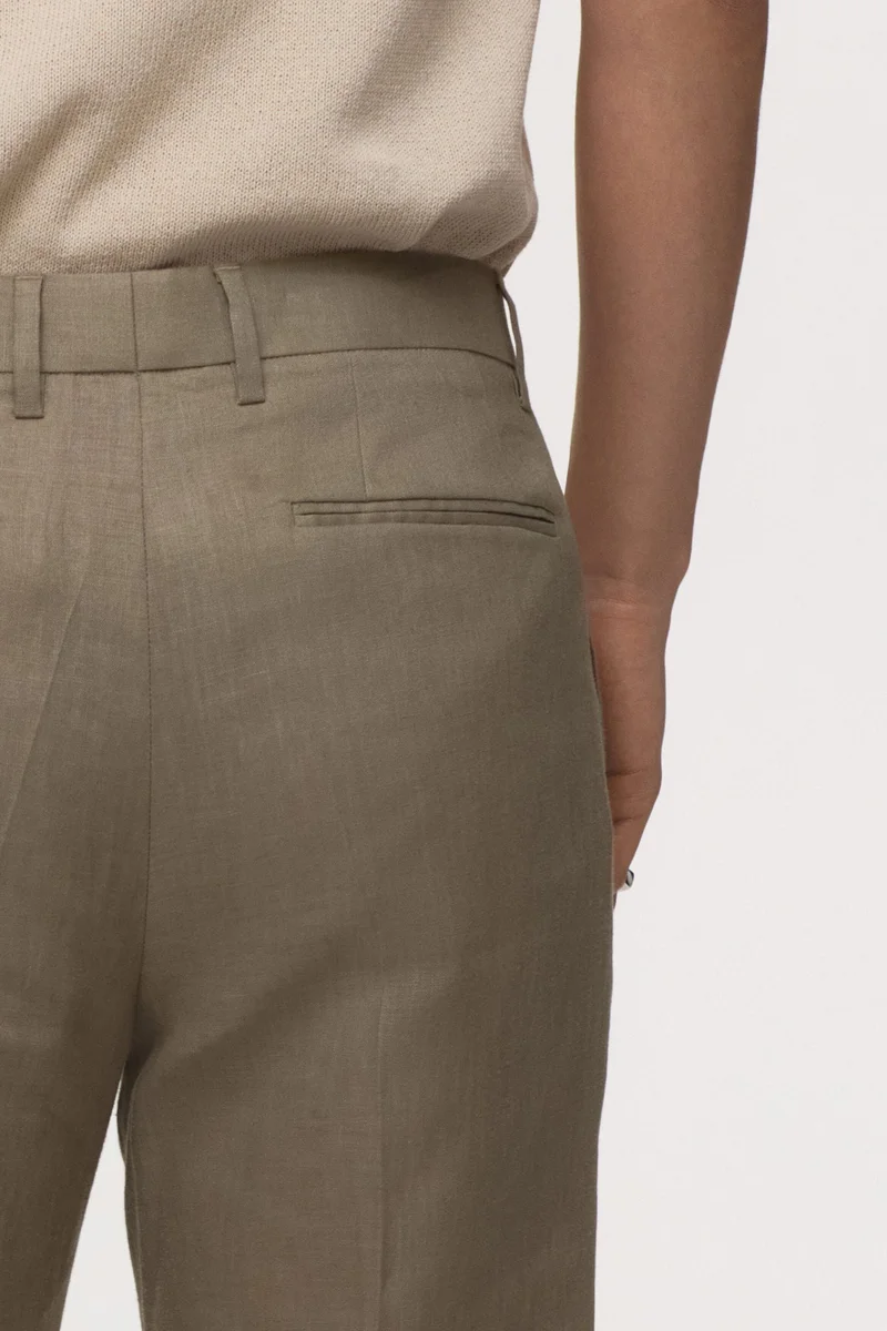 H&M  Slim Fit Linen suit trousers for Men | Best Price UAE