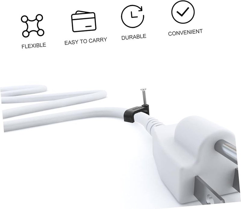 100 قطعة من مجموعة الأدوات الأساسية مع مشابك نصفية وأربطة كابلات وخطاطيف J ومشابب أنابيب الحجم 1 90X1 80X0 80 سم لأعمال النجارة وتركيب الأنابيب - Image 3