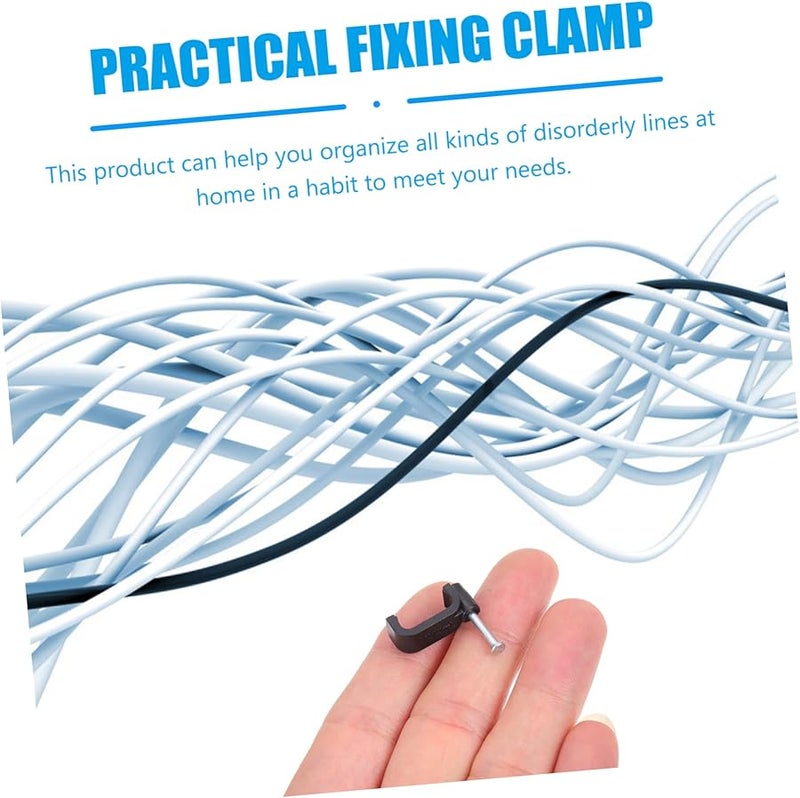 100 قطعة من مجموعة الأدوات الأساسية مع مشابك نصفية وأربطة كابلات وخطاطيف J ومشابب أنابيب الحجم 1 90X1 80X0 80 سم لأعمال النجارة وتركيب الأنابيب - Image 4