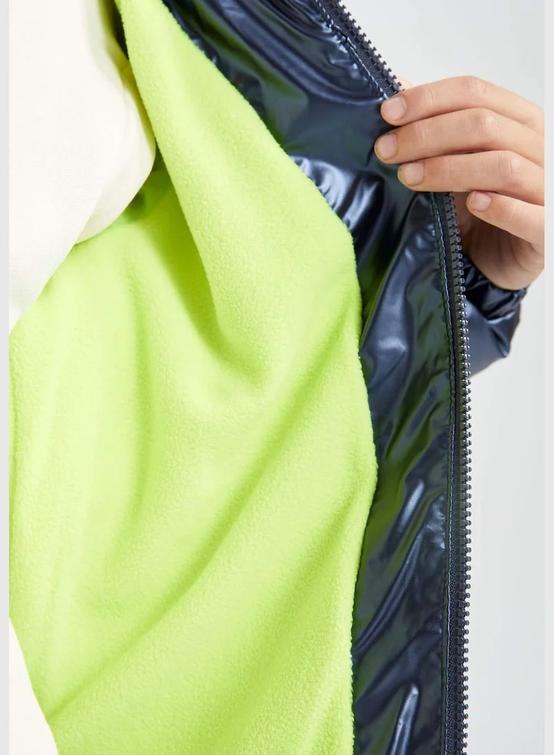 DeFacto Boy Hooded Long Sleeve Jacket