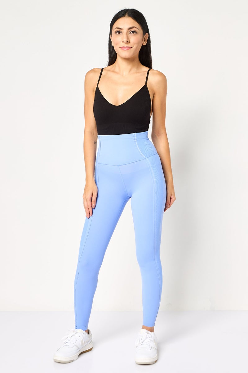 Nike Women Tight Fit Yoga Leggings, Blue - Image 3