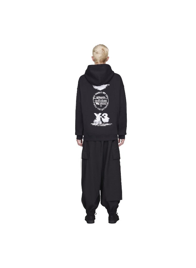Adidas Gfx Hoodie Black Hooded Sweat Sweatshirts For Unisex - Image 5