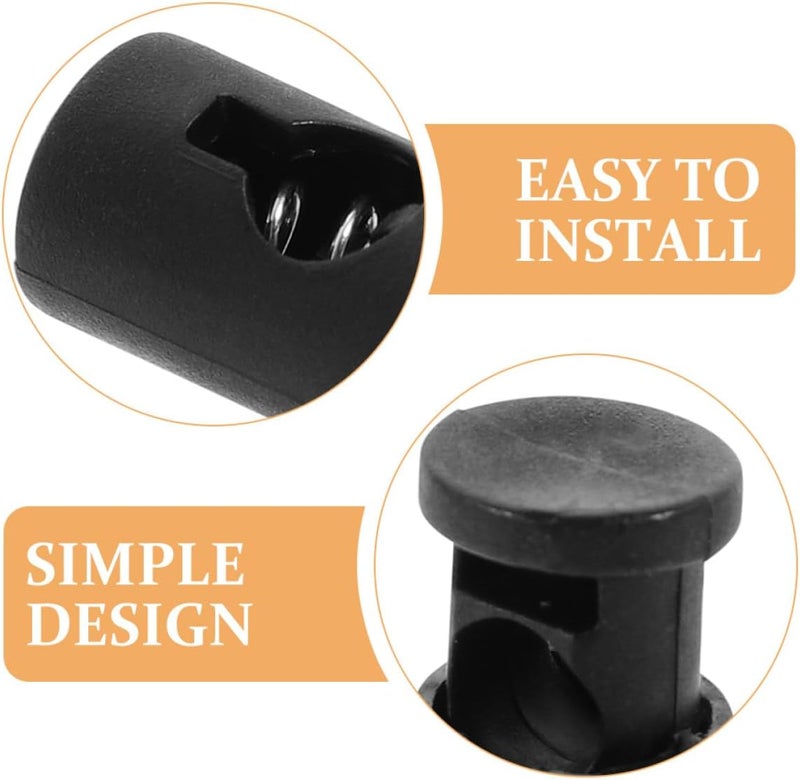 50pcs Black Anti-Wind Flag Stoppers for Garden Flags, Windproof Spring Clips Lawn Banner Accessories for Outdoor Flagpole Hardware - Image 3