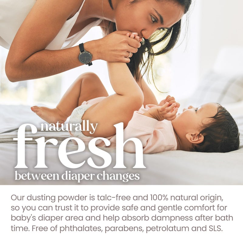 Burt's Bees Baby Dusting Powder, 100% Natural Origin, Talc-Free, Pediatrician Tested, 7.5 Ounces, Pack of 3, Pack May Vary - Image 4