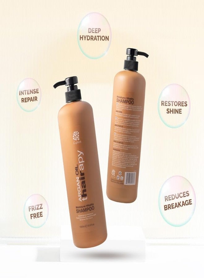 Cynos Moroccan Argan Oil Shampoo | Ultra Moisturizing Formula | Unisex Shampoo For All Hair Type (1000ml) - Image 4