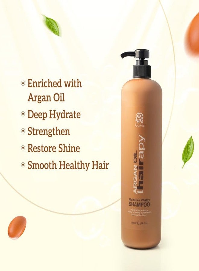 Cynos Moroccan Argan Oil Shampoo | Ultra Moisturizing Formula | Unisex Shampoo For All Hair Type (1000ml) - Image 2