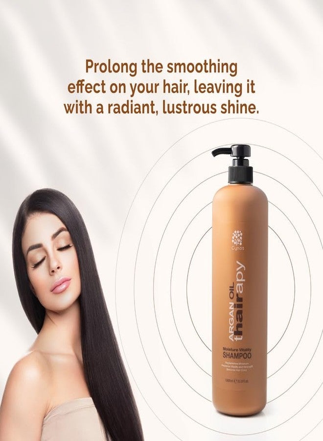Cynos Moroccan Argan Oil Shampoo | Ultra Moisturizing Formula | Unisex Shampoo For All Hair Type (1000ml) - Image 5