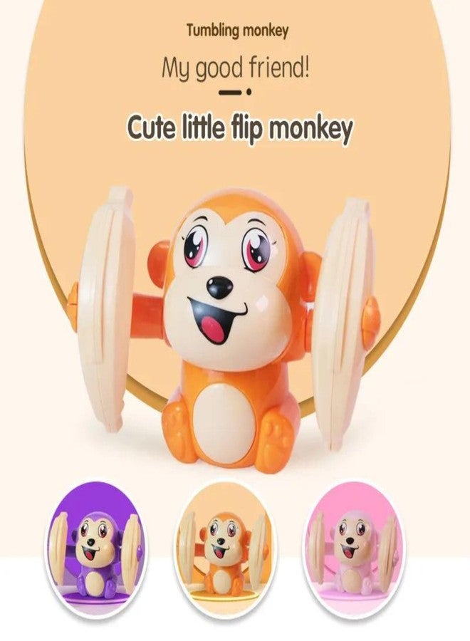 ARTLABEL Dancing Tumbling Rolling Monkey Toy for Kids Babies, Musical Toy with Voice Control Light & Sound Effect (Random Color) - Image 5