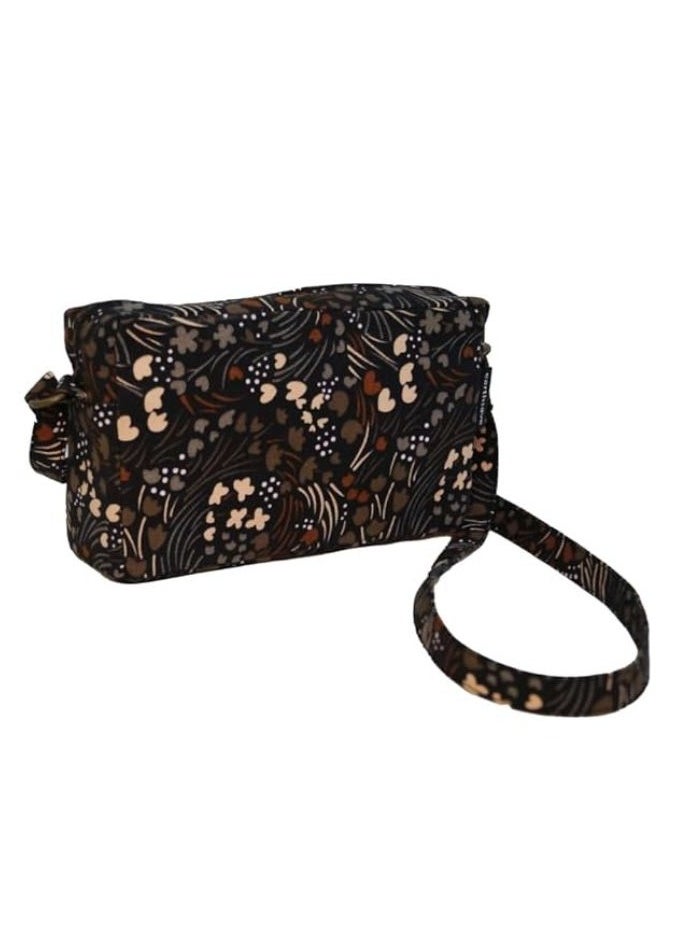 earthsave earthsave Cotton Premium Sling Bag - Crossways Brown | Sling Bag for Women with Adjustable strap | Cross Body Bag for woman  - Image 1