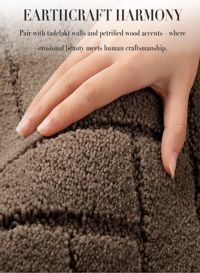 hicorfe Indoor Doormat,Front Back Door Mat Rubber Backing Non Slip Door Mats 24"x59" Absorbent Resist Dirt Entrance Doormat Inside Floor Mats for Entryway Washable Low-Profile(Camel) - Image 3