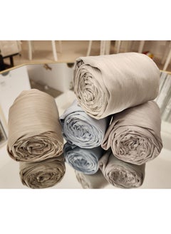 Maple's Pleated Muna Satin Hijab (Pack Of 4pcs)  - Image 1