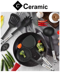 CERAMIC 40 Pcs Cooking Utensils Set Non stick Stainless Steel Handle Kitchen Sets for home And Gifts  - Image 3