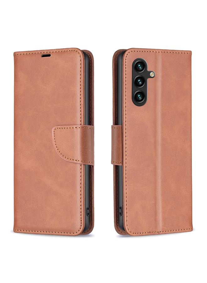 Zaboon Case For For Samsung Galaxy A36 Lambskin Texture Pure Color Flip Leather Phone Case - Image 1