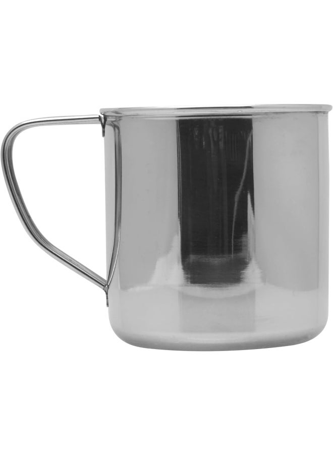 RAJ Raj Stainless Steel Mug with Handle, 10 cm, NM0010, Serving Mug, Water Mug, Tea & Coffee Serveware  - Image 1