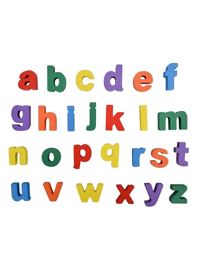We Happy 27 Pieces Wooden Alphabet abc Board Toy for Toddlers, Learning Puzzle, Early Education Activity – Small Letters  - Image 3