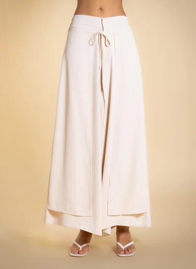 SHAPES FRONT WRAP TROUSERS